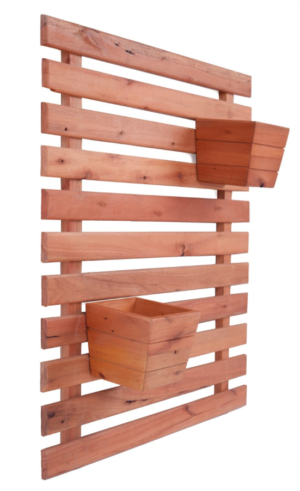 Jardim Vertical RIpado grande com 02 vasos cônicos